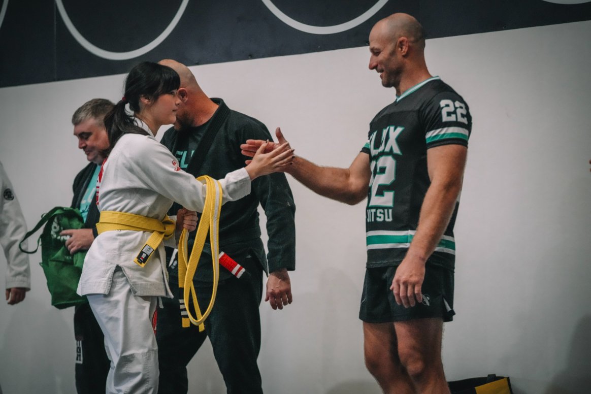 Flux Jiu Jitsu belt ceremony