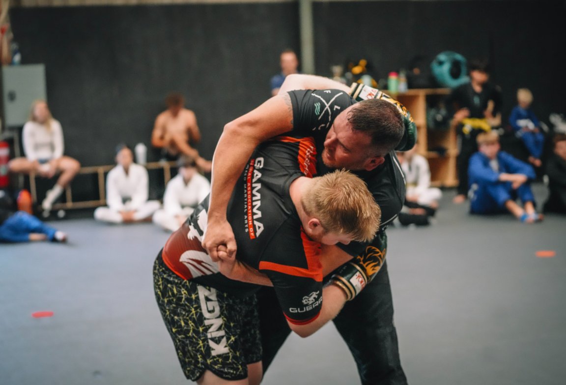 Beginners training BJJ at Flux